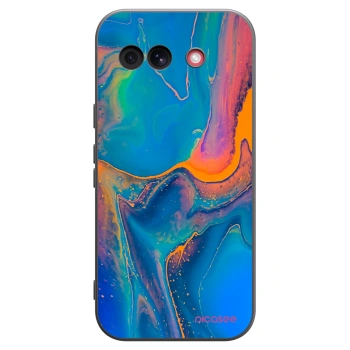 Picasee silikónový čierny obal pre Google Pixel 10a - Rainbow