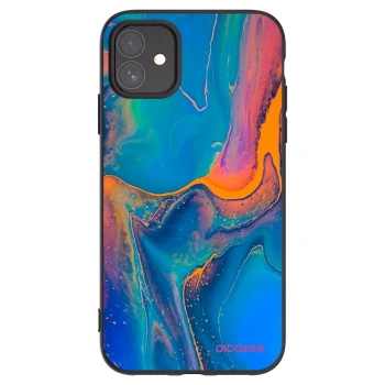 Picasee silikónový čierny obal pre Apple iPhone 11 - Rainbow