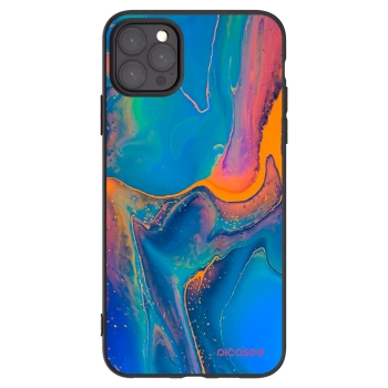 Picasee silikónový čierny obal pre Apple iPhone 11 Pro Max - Rainbow