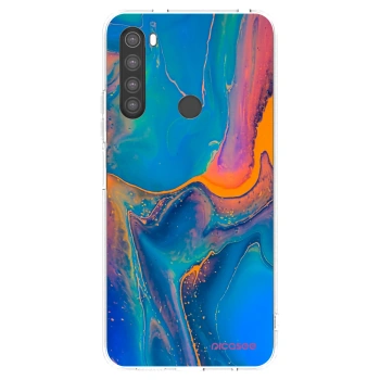 Picasee silikónový prehľadný obal pre Xiaomi Redmi Note 8 - Rainbow