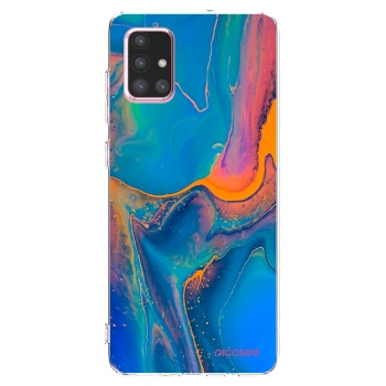 Picasee silikónový prehľadný obal pre Samsung Galaxy A71 A715F - Rainbow