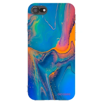 Picasee silikónový prehľadný obal pre Apple iPhone SE 2020 - Rainbow