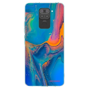Picasee silikónový čierny obal pre Xiaomi Redmi Note 9 - Rainbow