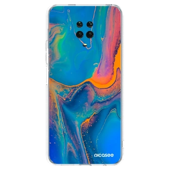Picasee silikónový prehľadný obal pre Xiaomi Redmi Note 9S - Rainbow