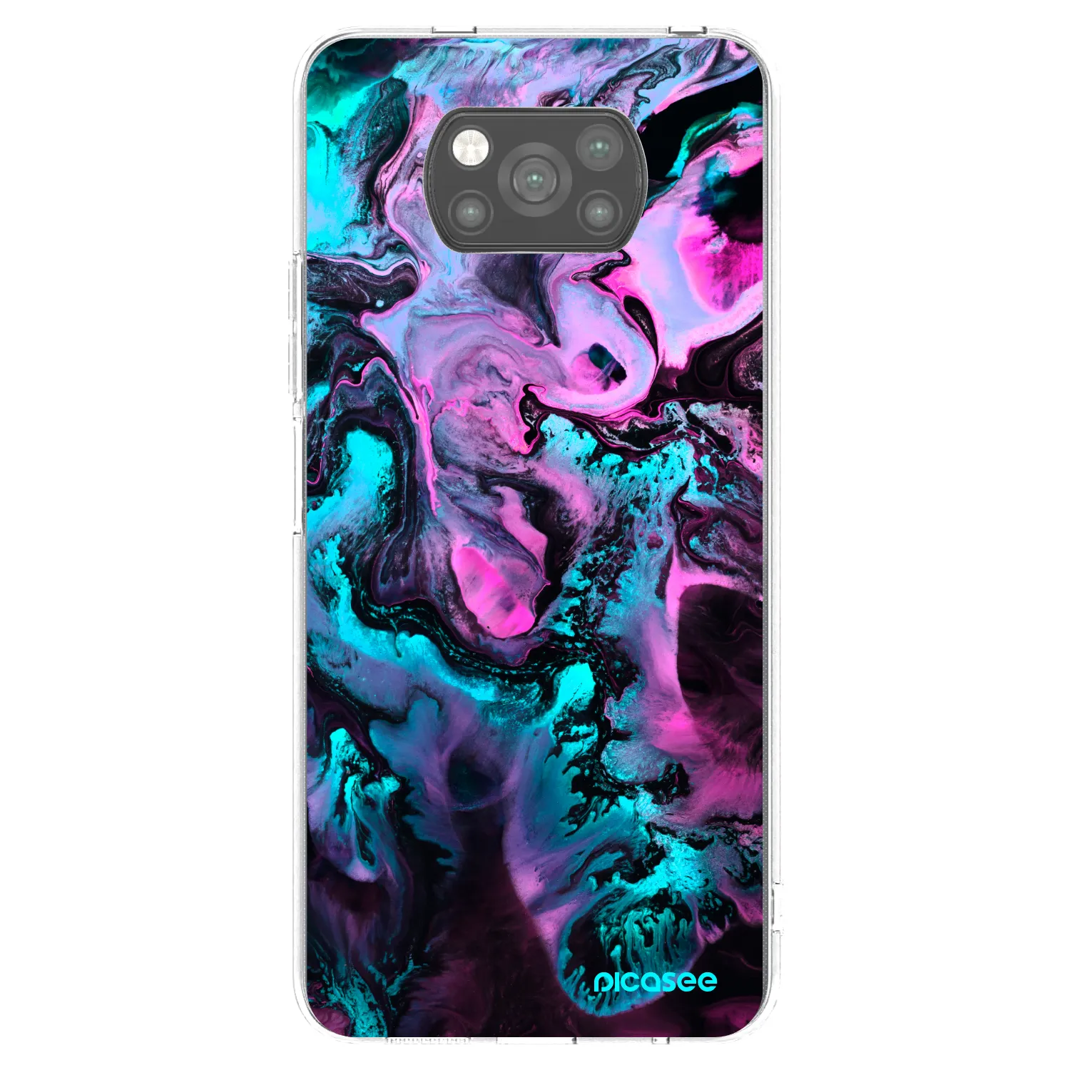 Picasee silikónový čierny obal pre Xiaomi Poco X3 - Lean