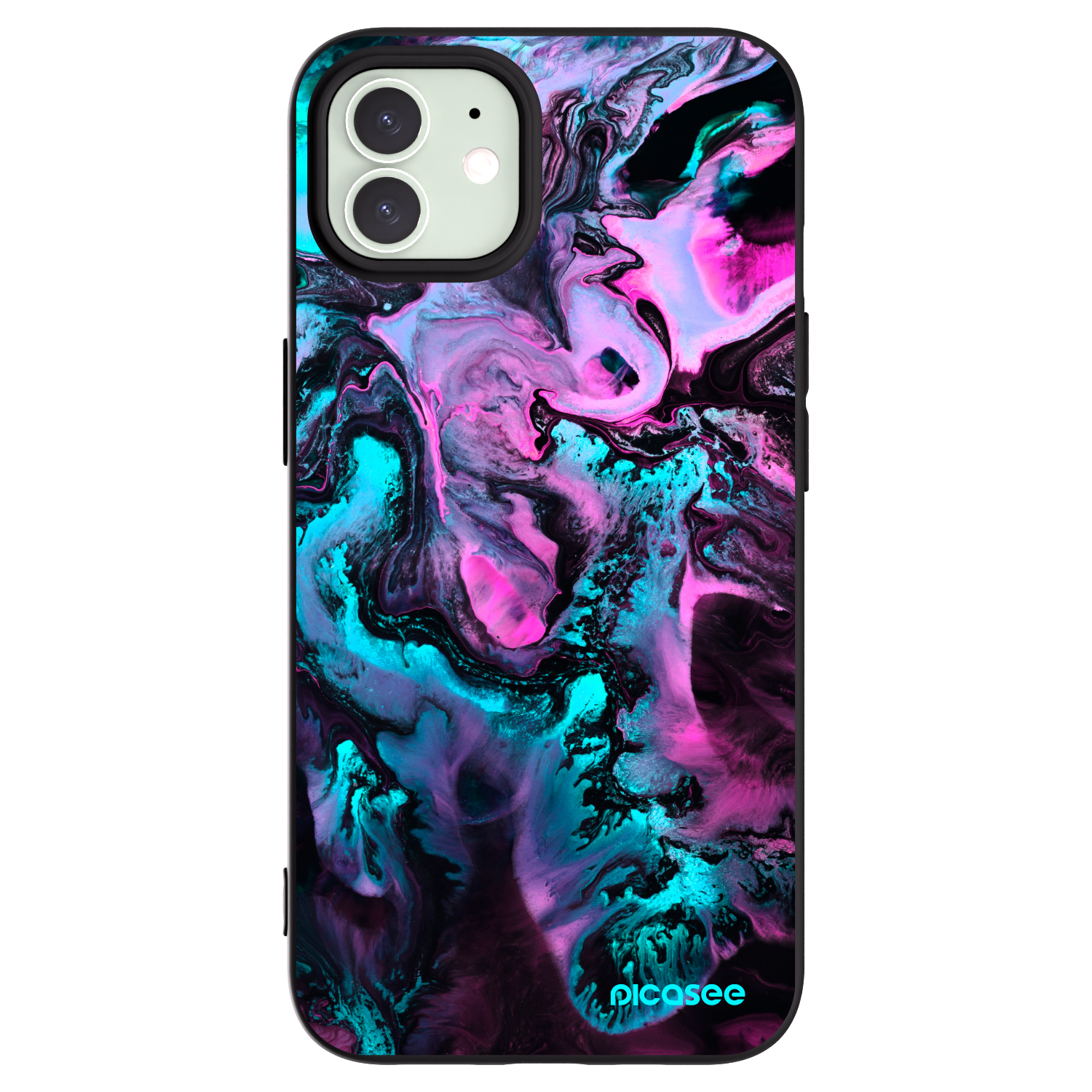 Picasee silikónový čierny obal pre Apple iPhone 12 - Lean