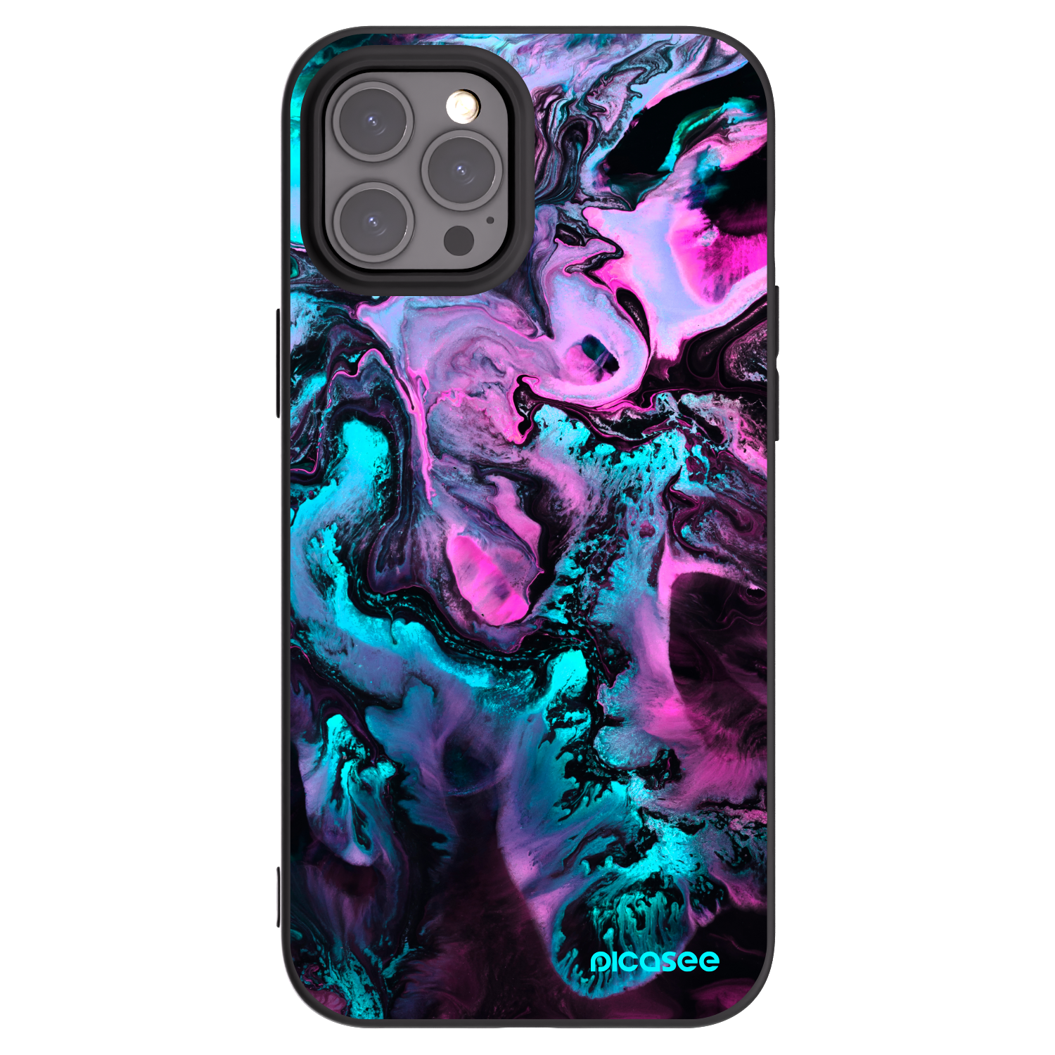 Picasee silikónový čierny obal pre Apple iPhone 12 Pro Max - Lean