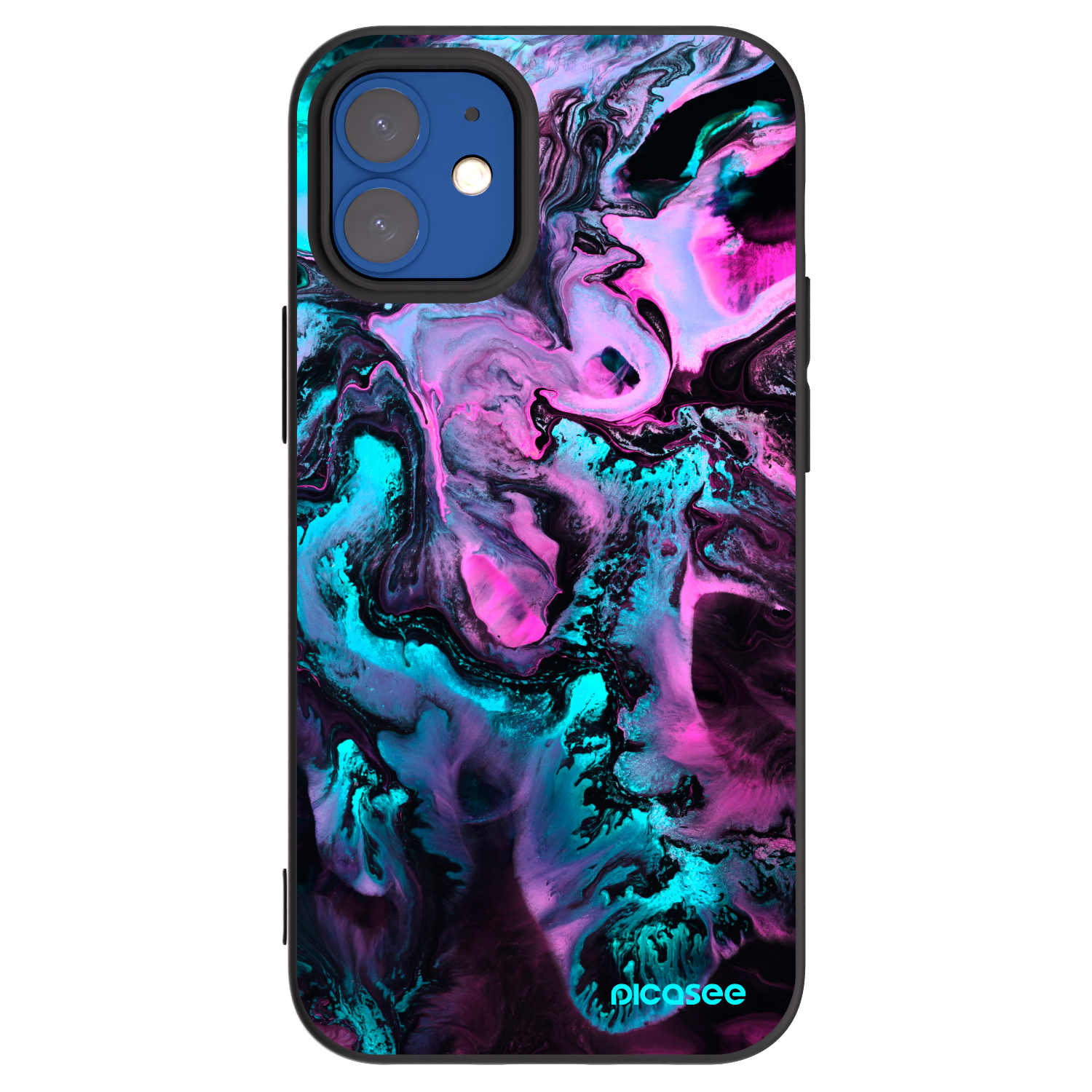 Picasee silikónový čierny obal pre Apple iPhone 12 mini - Lean