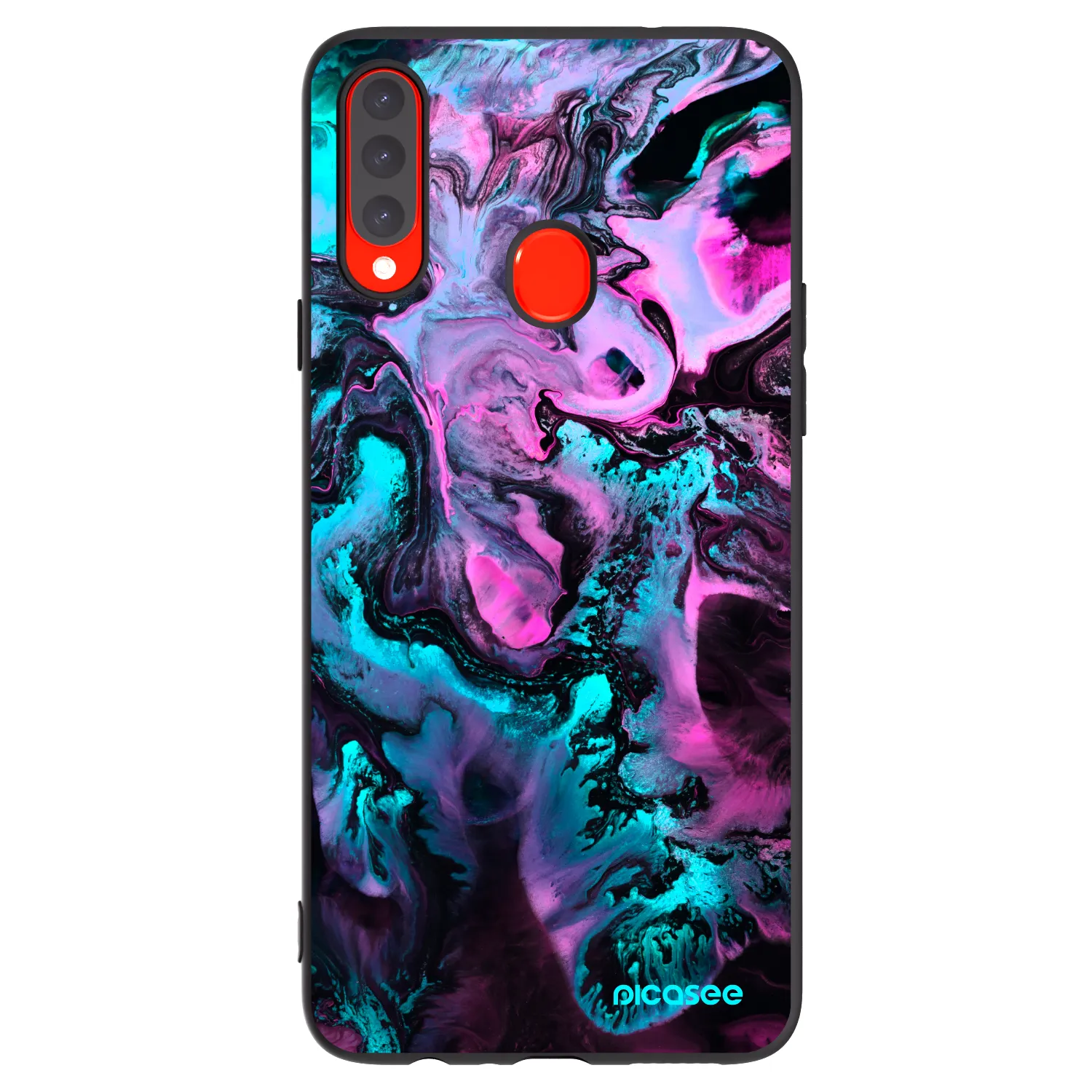 Picasee silikónový čierny obal pre Samsung Galaxy A20s - Lean
