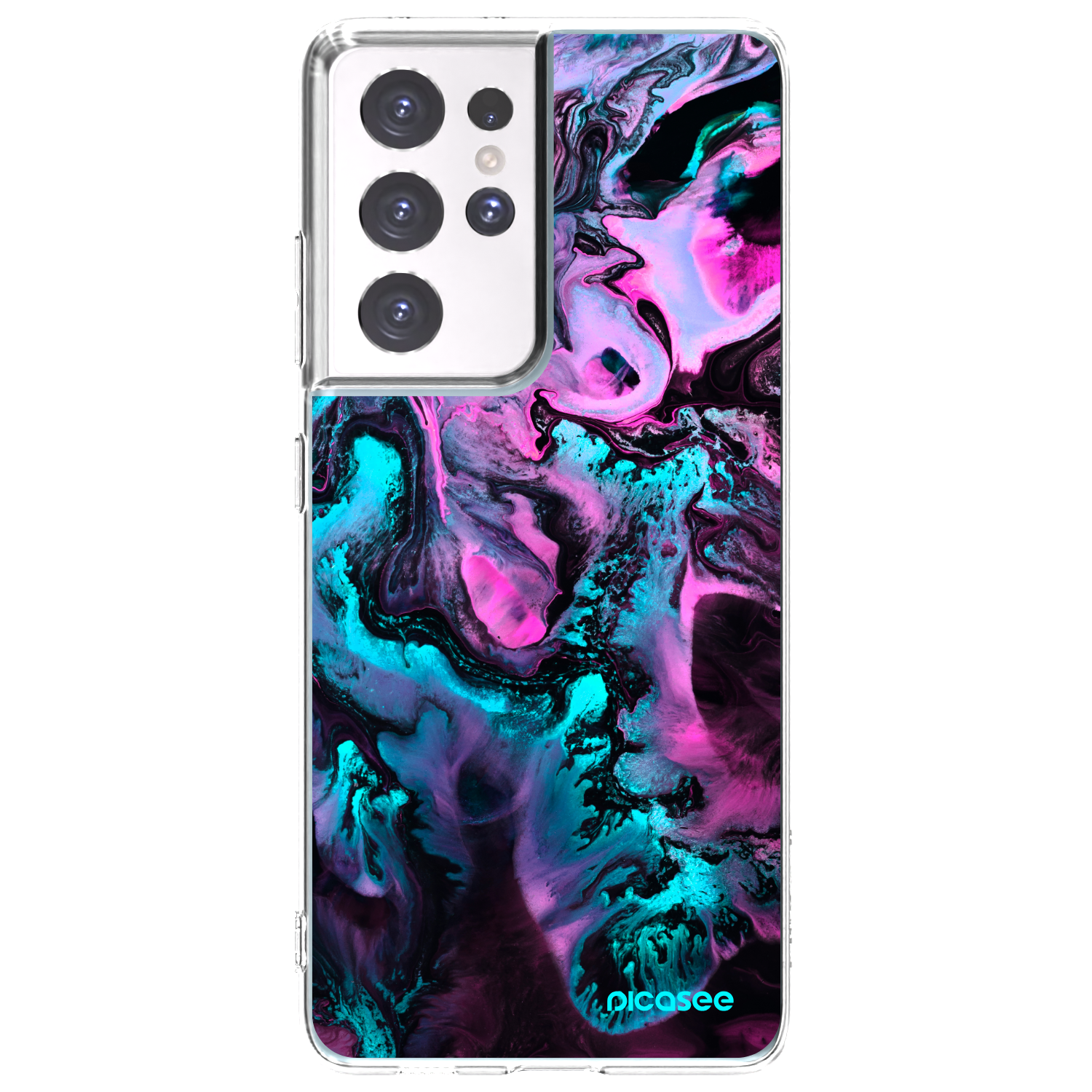 Picasee silikónový prehľadný obal pre Samsung Galaxy S21 Ultra 5G G998B - Lean