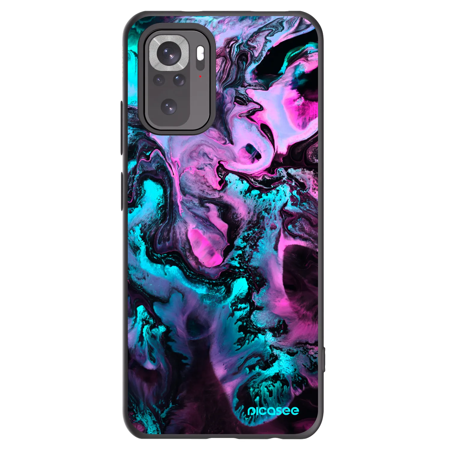 Picasee silikónový čierny obal pre Xiaomi Redmi Note 10 - Lean