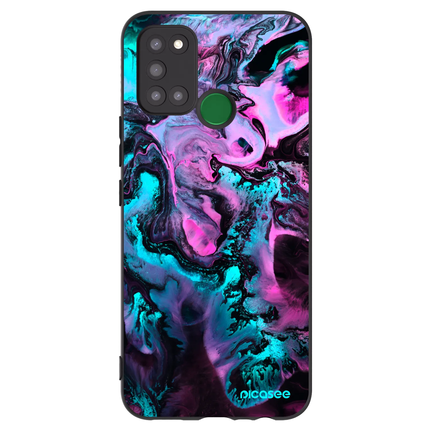 Picasee silikónový čierny obal pre Realme 7i - Lean