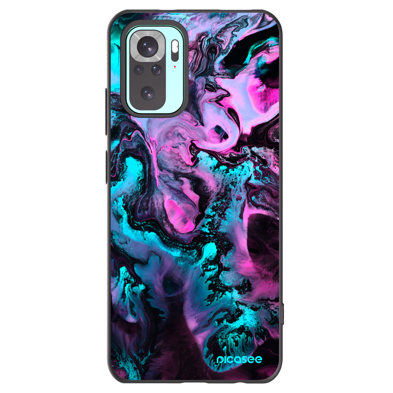 Picasee silikónový čierny obal pre Xiaomi Redmi Note 10 Pro - Lean