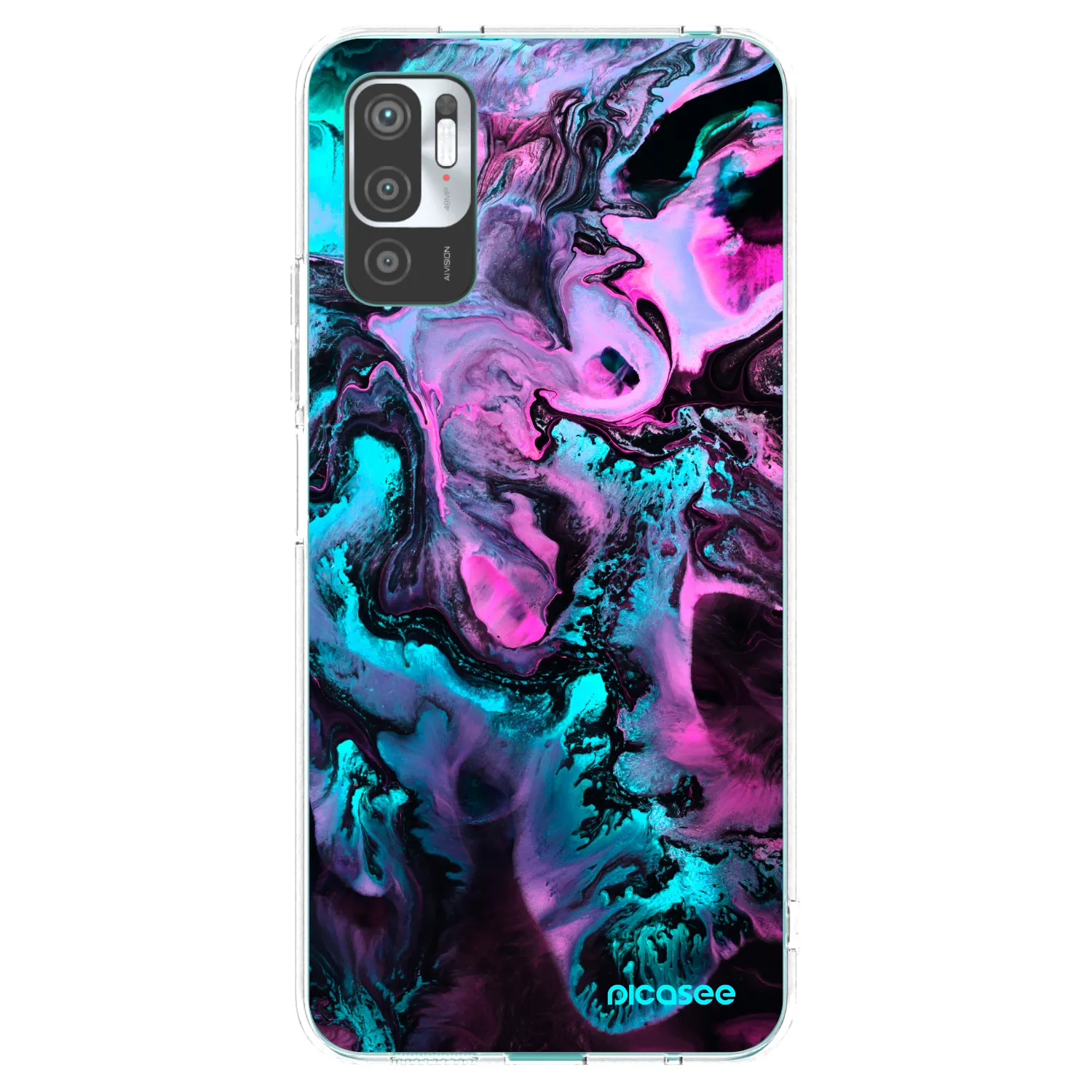 Picasee silikónový prehľadný obal pre Xiaomi Redmi Note 10 5G - Lean