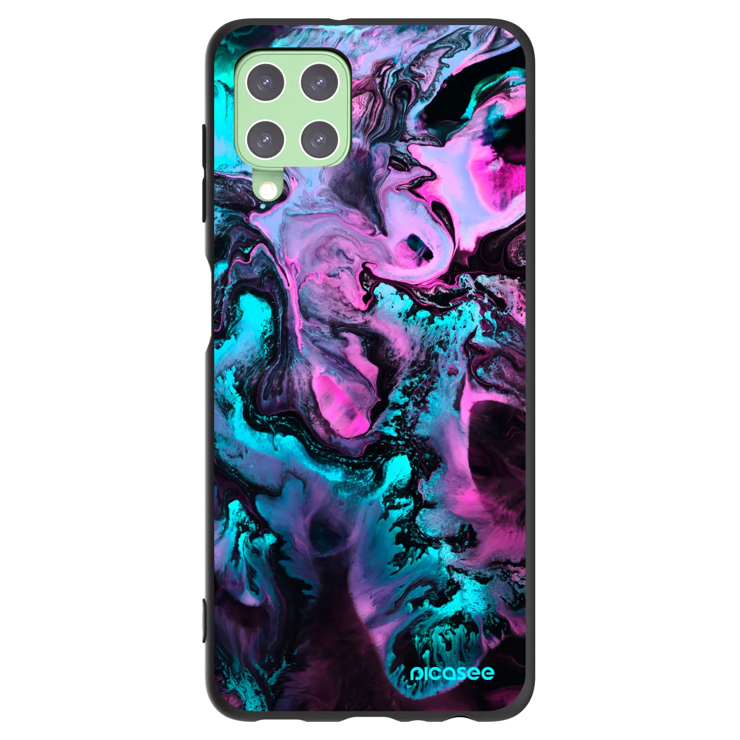 Picasee silikónový čierny obal pre Samsung Galaxy A22 A225F 4G - Lean