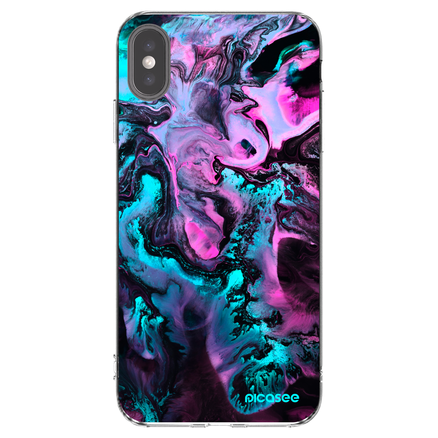 Picasee silikónový prehľadný obal pre Apple iPhone XS Max - Lean