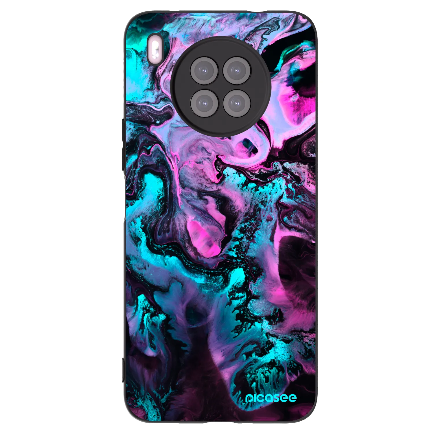 Picasee silikónový čierny obal pre Huawei Nova 8i - Lean