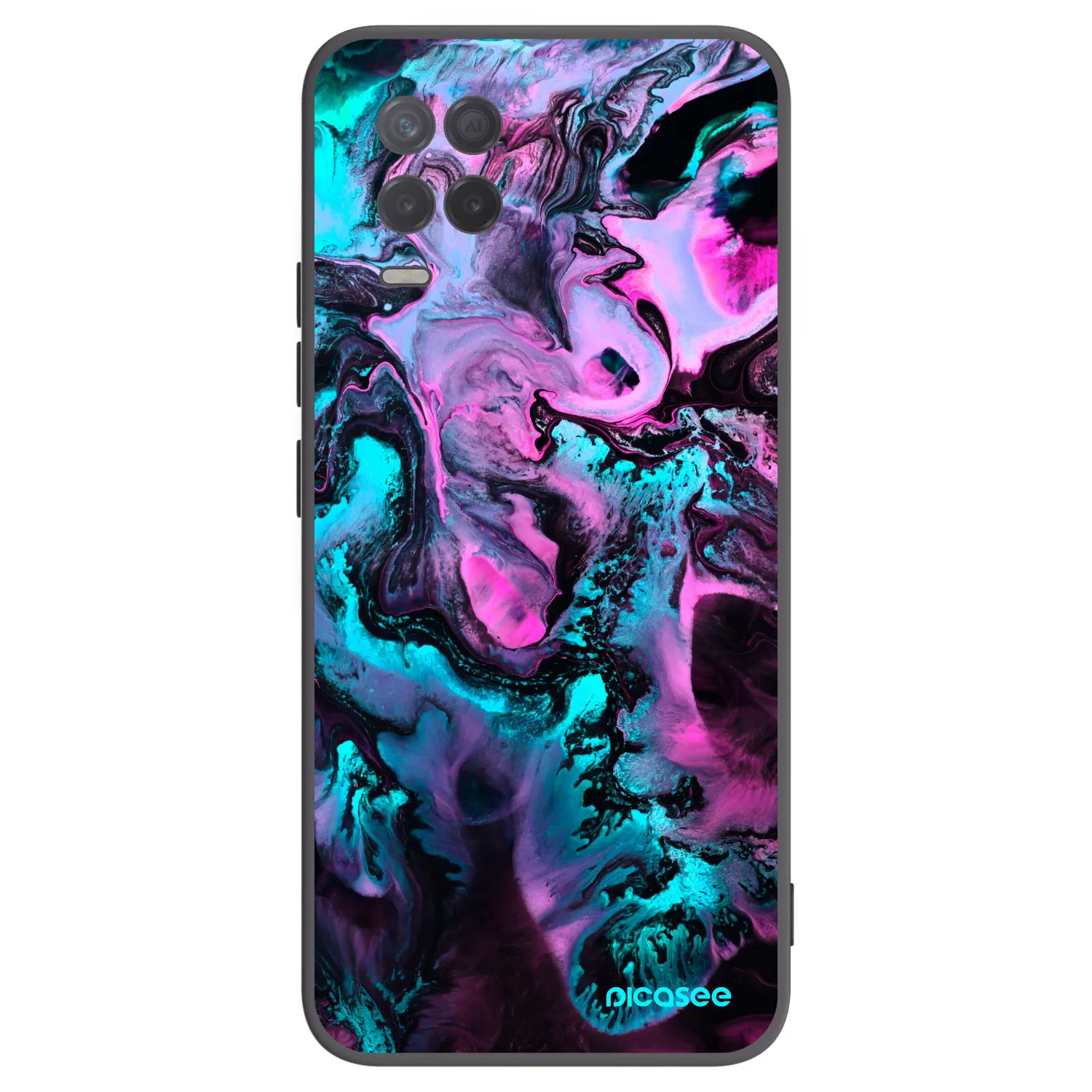 Picasee silikónový čierny obal pre Realme 8 5G - Lean
