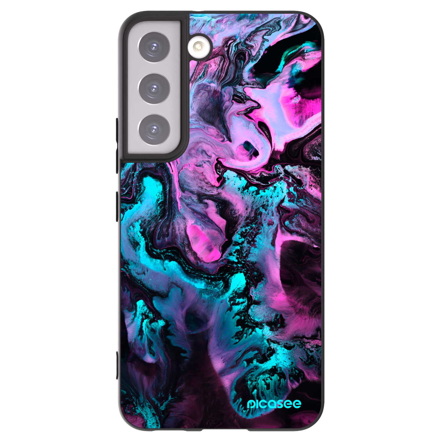 Picasee silikónový čierny obal pre Samsung Galaxy S22 5G - Lean