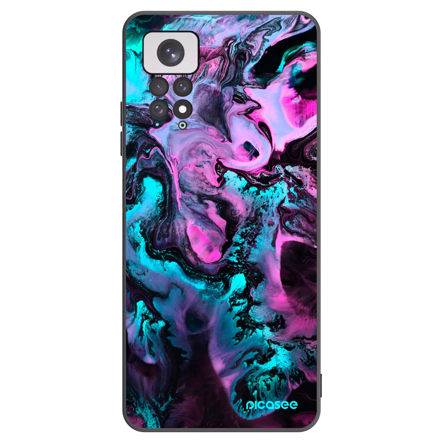 Picasee silikónový čierny obal pre Xiaomi Redmi Note 11 - Lean