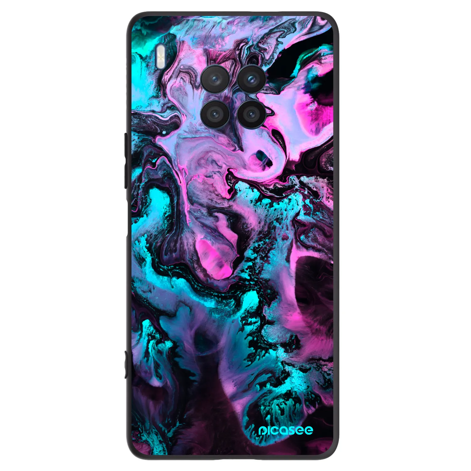 Picasee silikónový čierny obal pre Honor 50 Lite - Lean