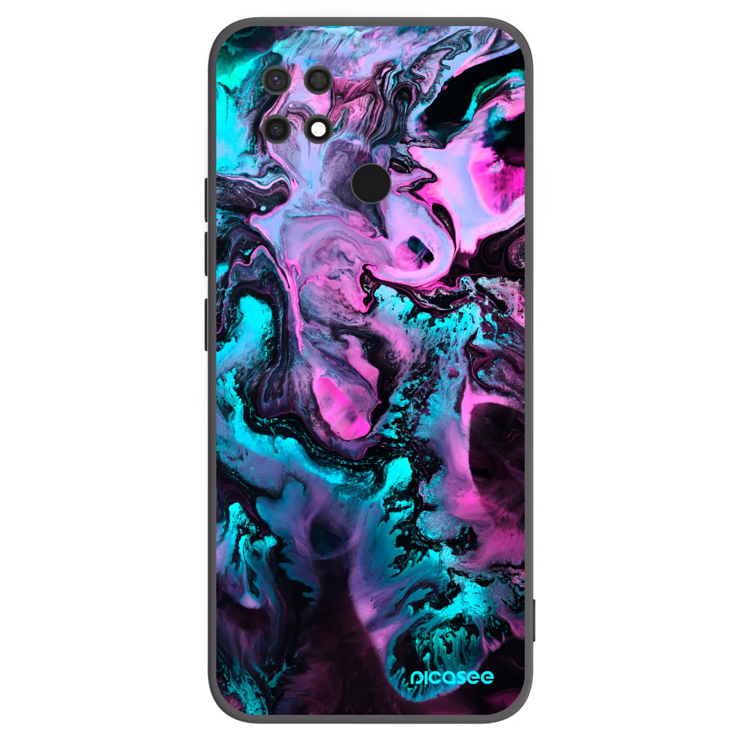 Picasee silikónový čierny obal pre Xiaomi Redmi 10C - Lean