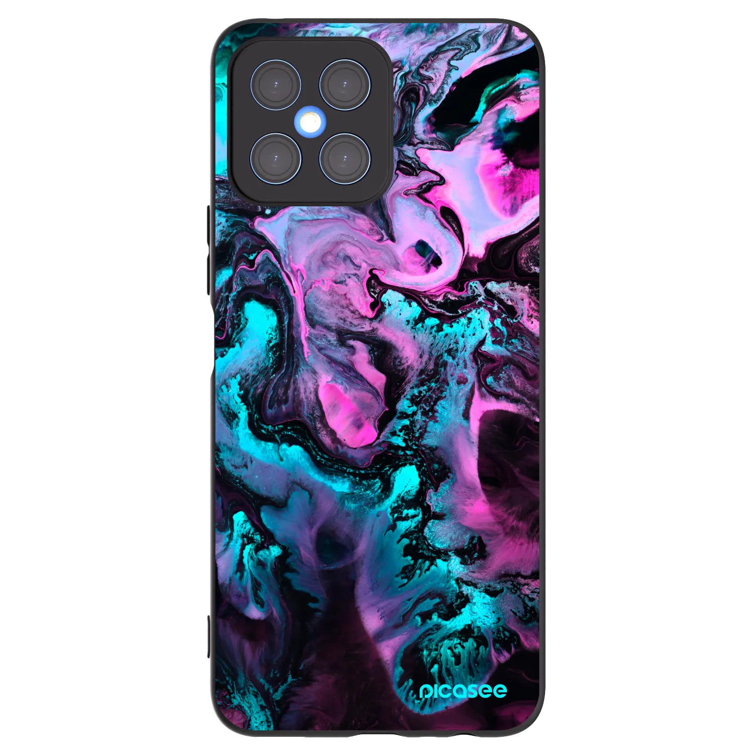 Picasee silikónový čierny obal pre Honor X8 4G - Lean