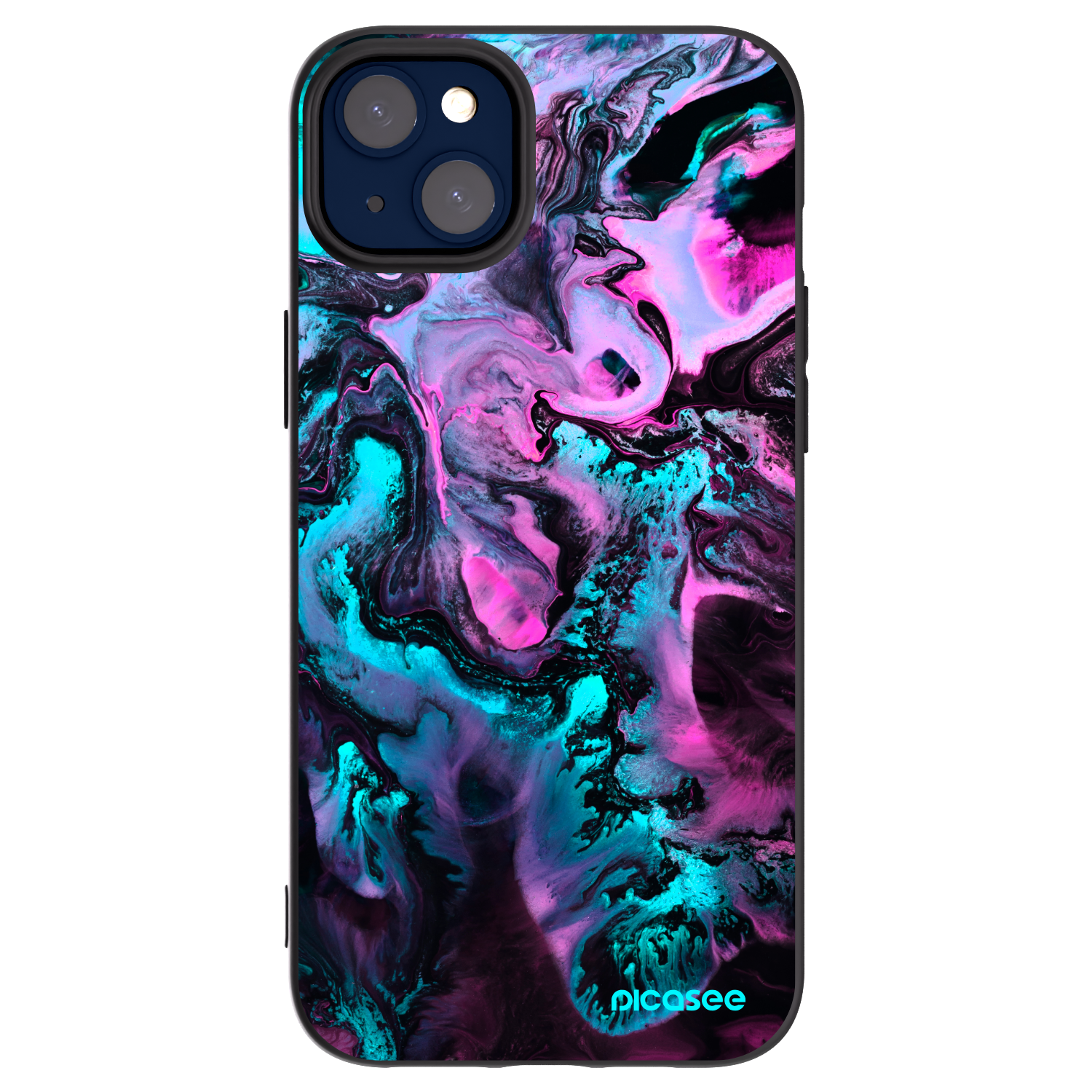 Picasee silikónový čierny obal pre Apple iPhone 14 Plus - Lean