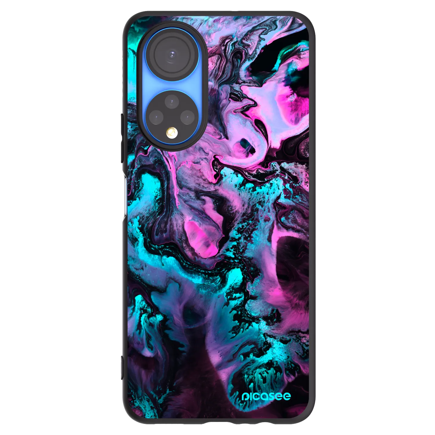 Picasee silikónový čierny obal pre Honor X7 - Lean