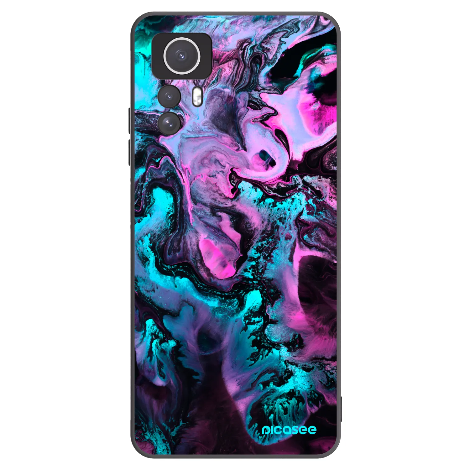 Picasee silikónový čierny obal pre Xiaomi Redmi Note 12S - Lean