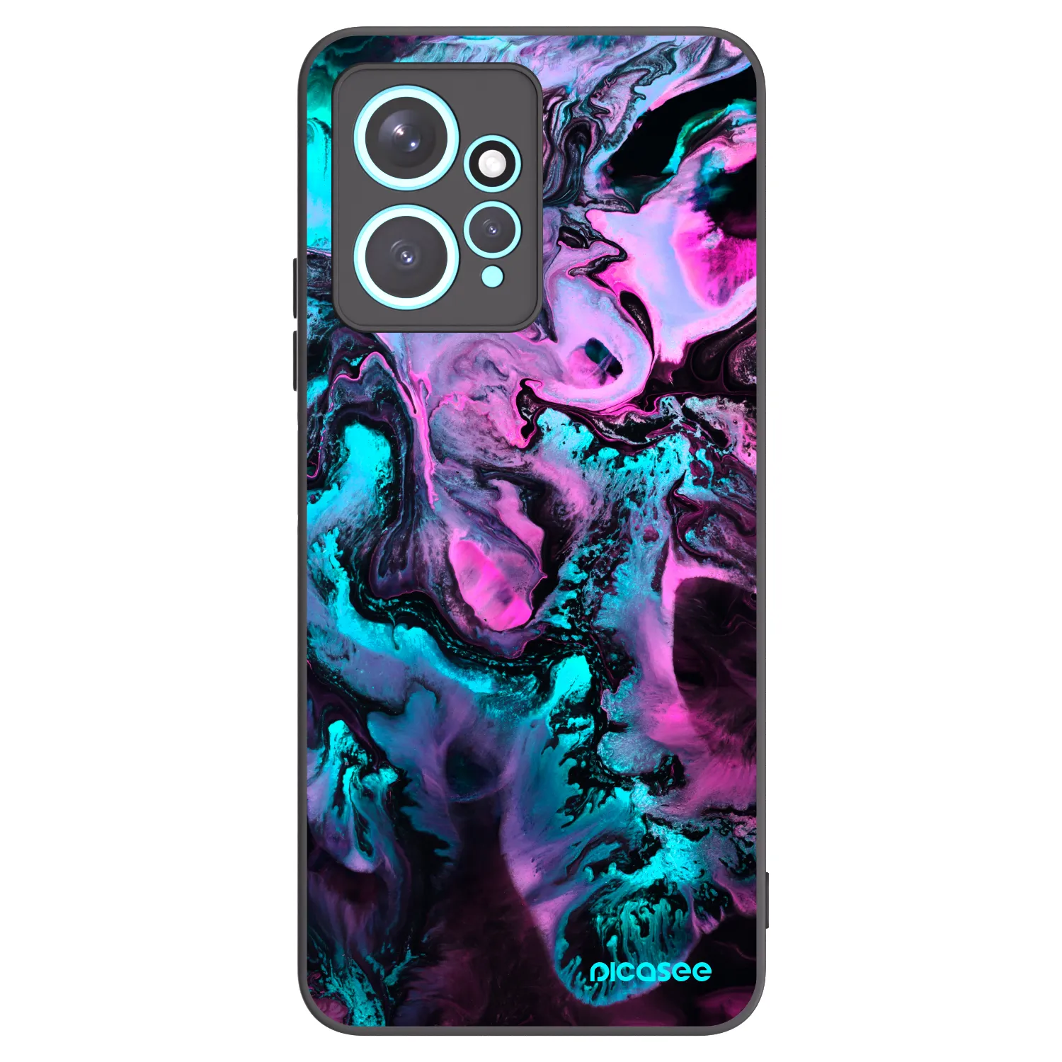 Picasee silikónový čierny obal pre Xiaomi Redmi Note 12 4G - Lean