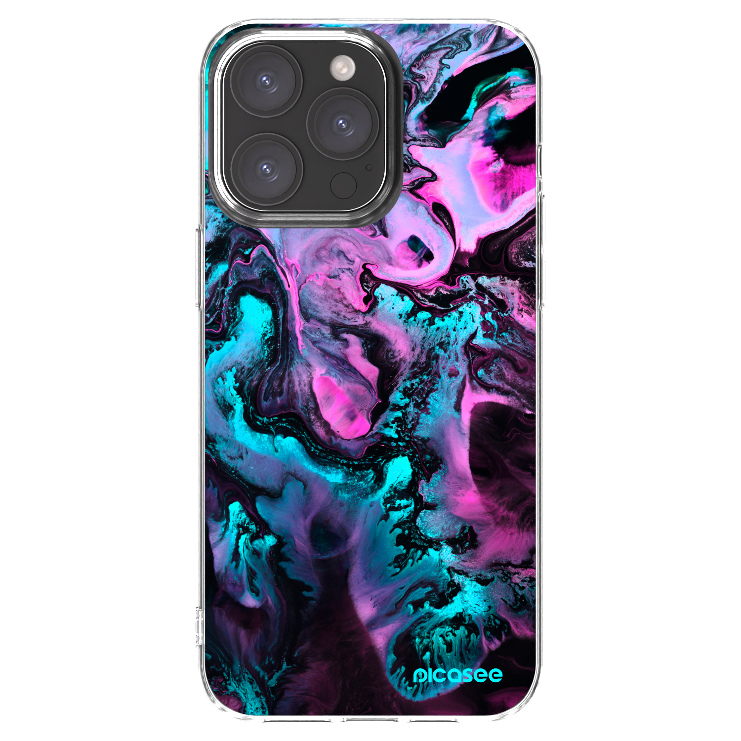 Picasee silikónový prehľadný obal pre Apple iPhone 15 Pro Max - Lean