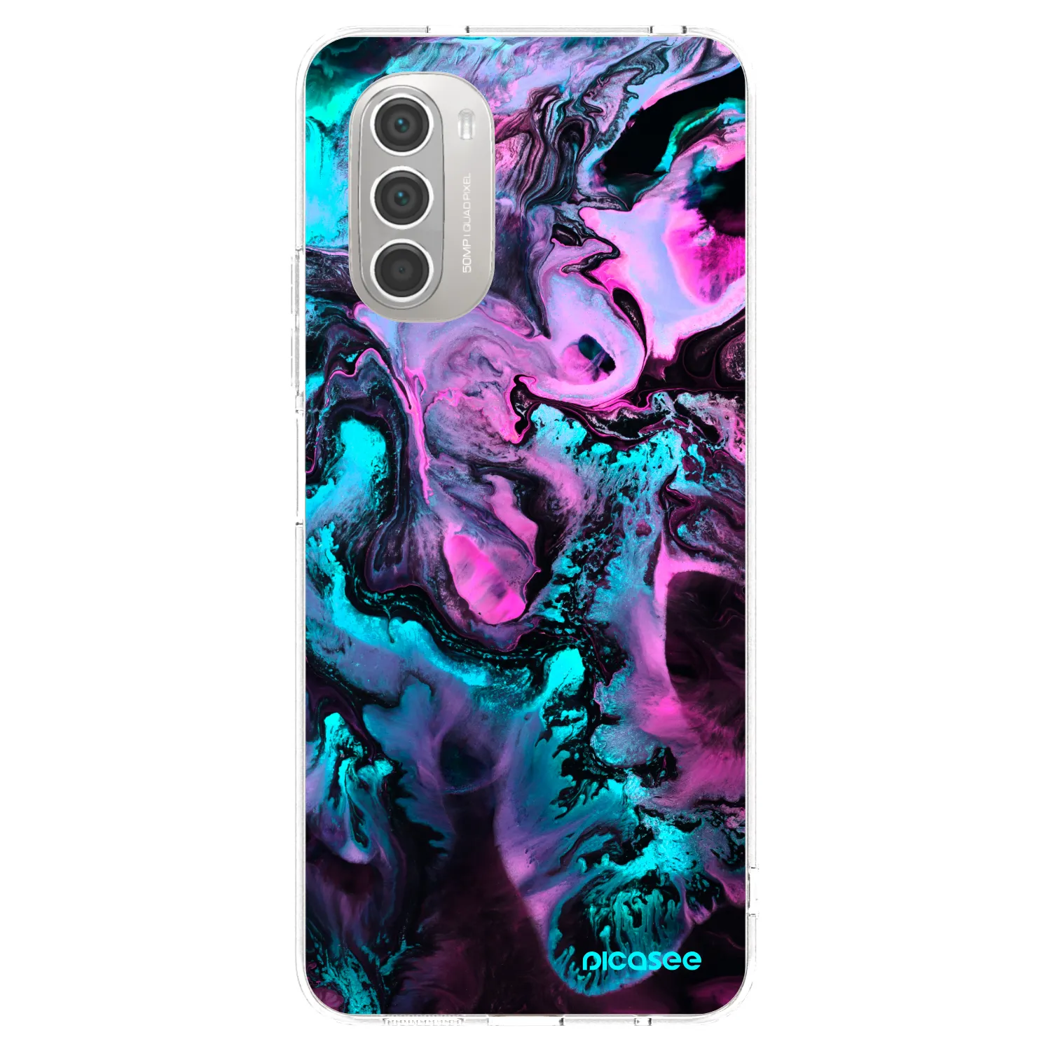 Picasee silikónový prehľadný obal pre Motorola Moto G51 - Lean