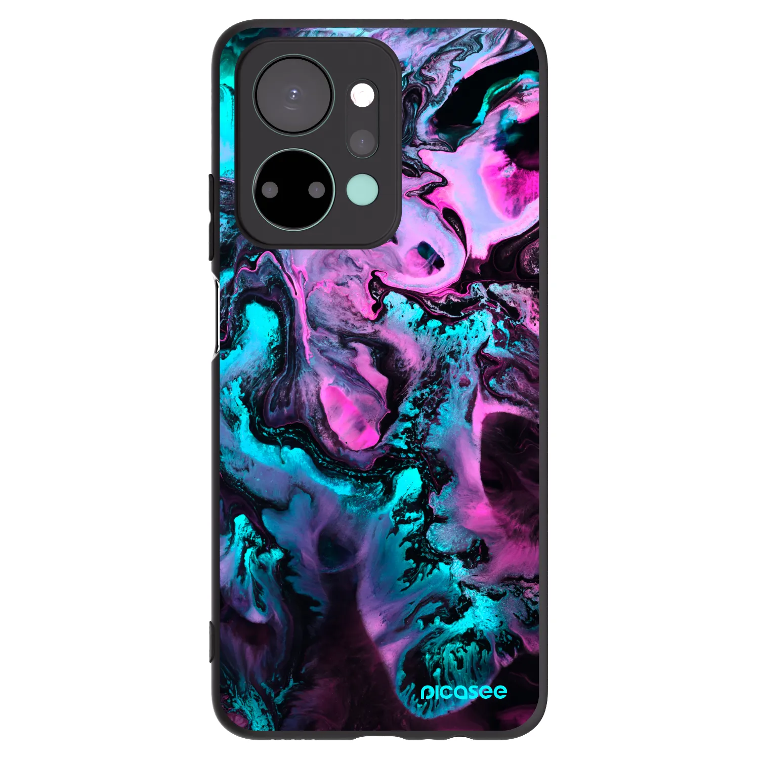 Picasee silikónový čierny obal pre Honor X7a - Lean