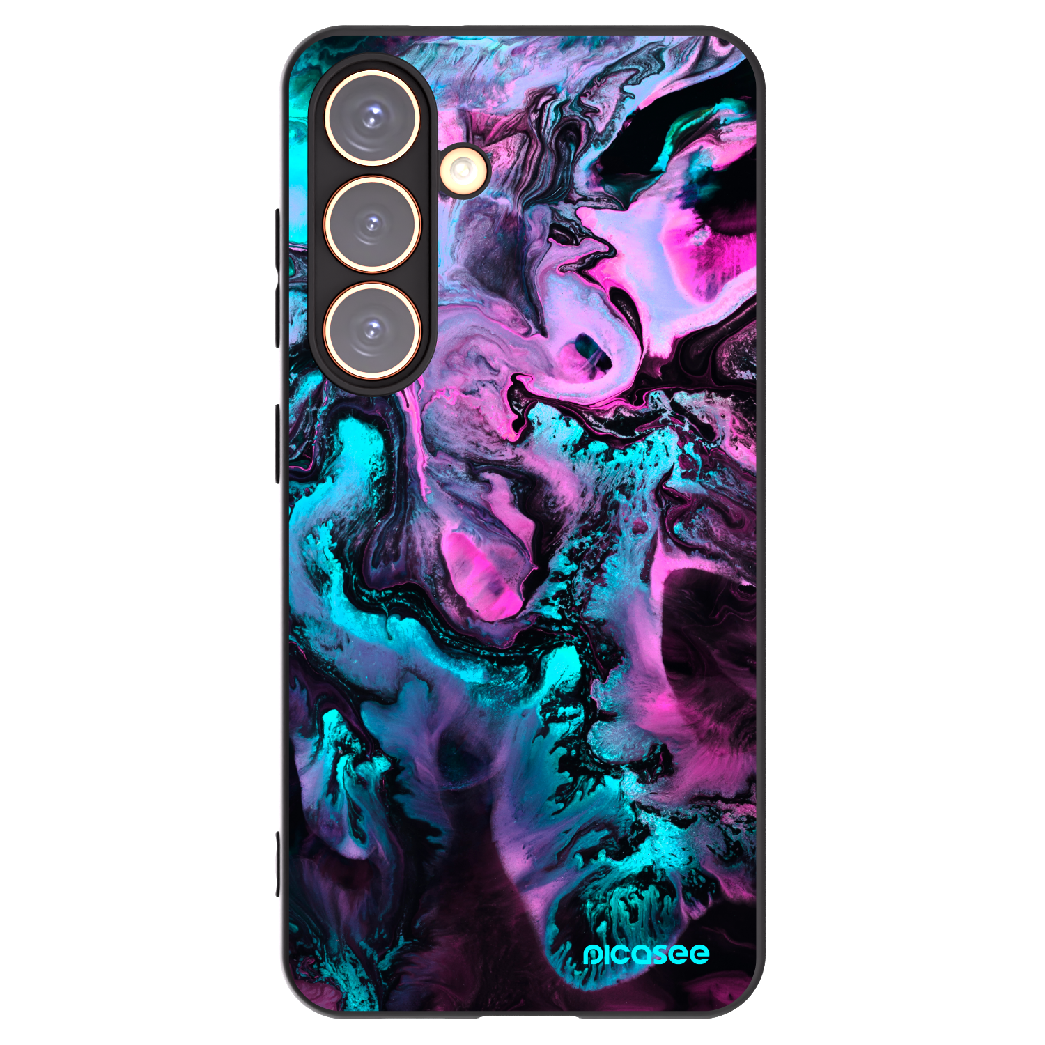 Picasee silikónový čierny obal pre Samsung Galaxy S24 S921B 5G - Lean