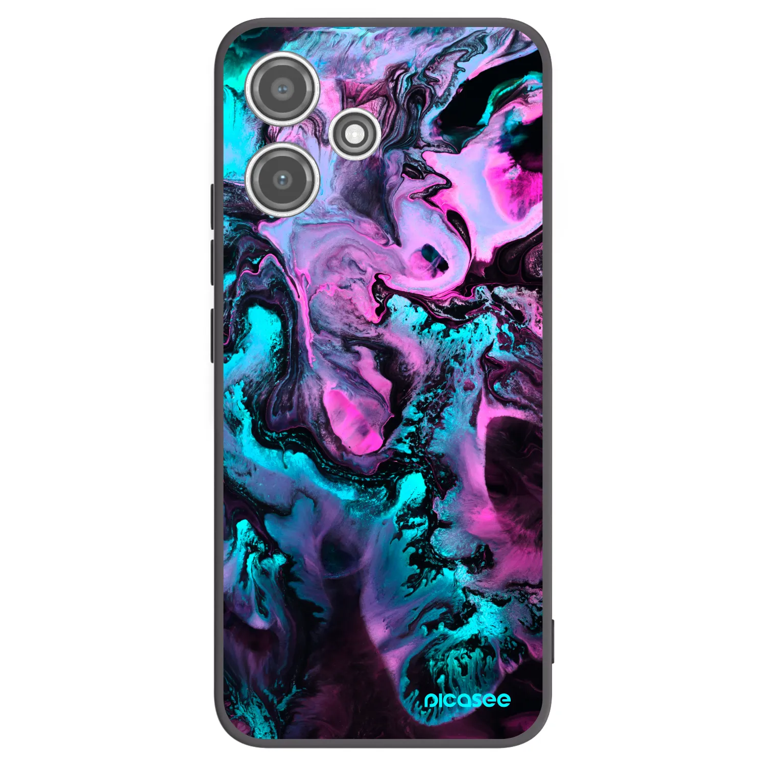 Picasee silikónový čierny obal pre Xiaomi Redmi 12 5G - Lean