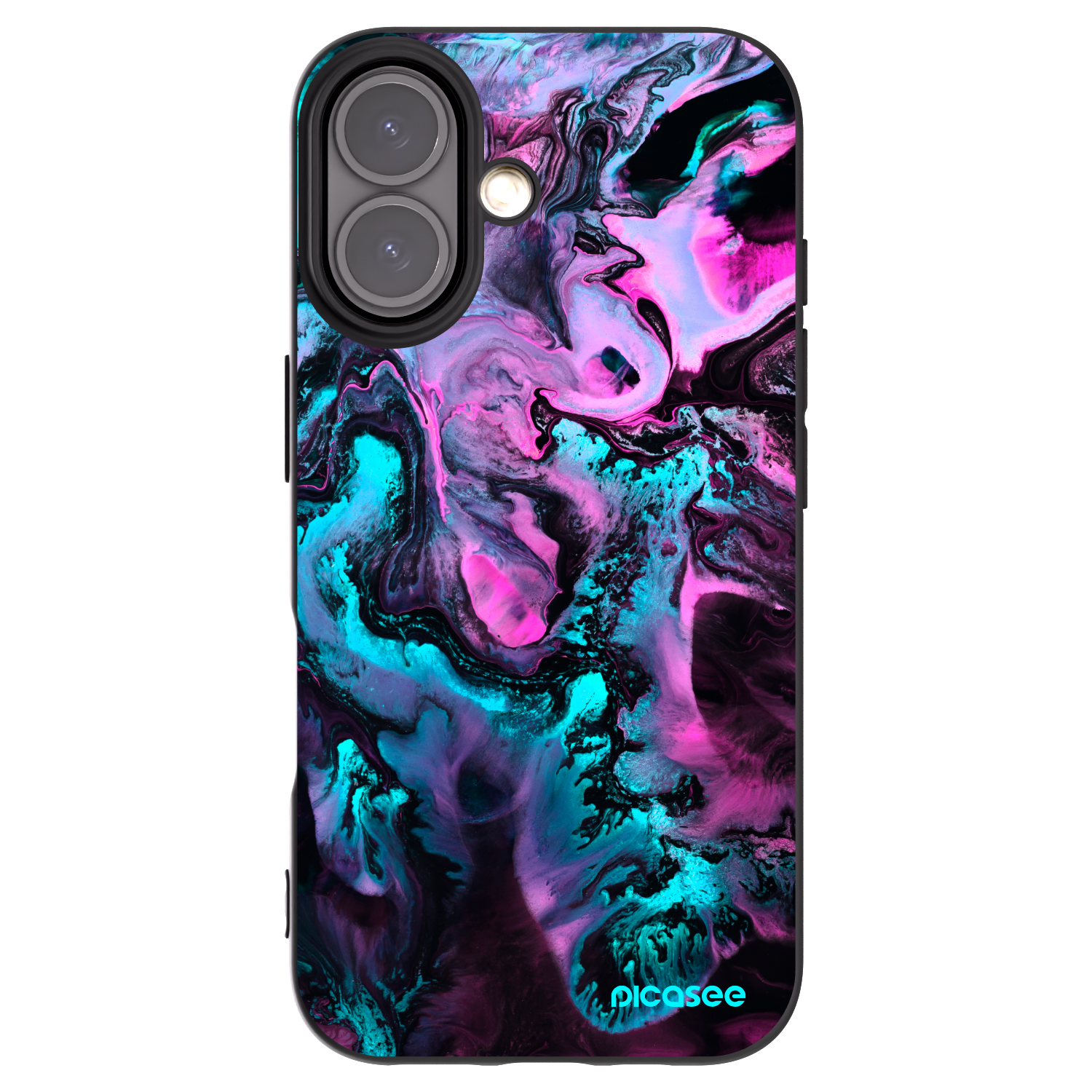 Picasee silikónový čierny obal pre Apple iPhone 16 - Lean