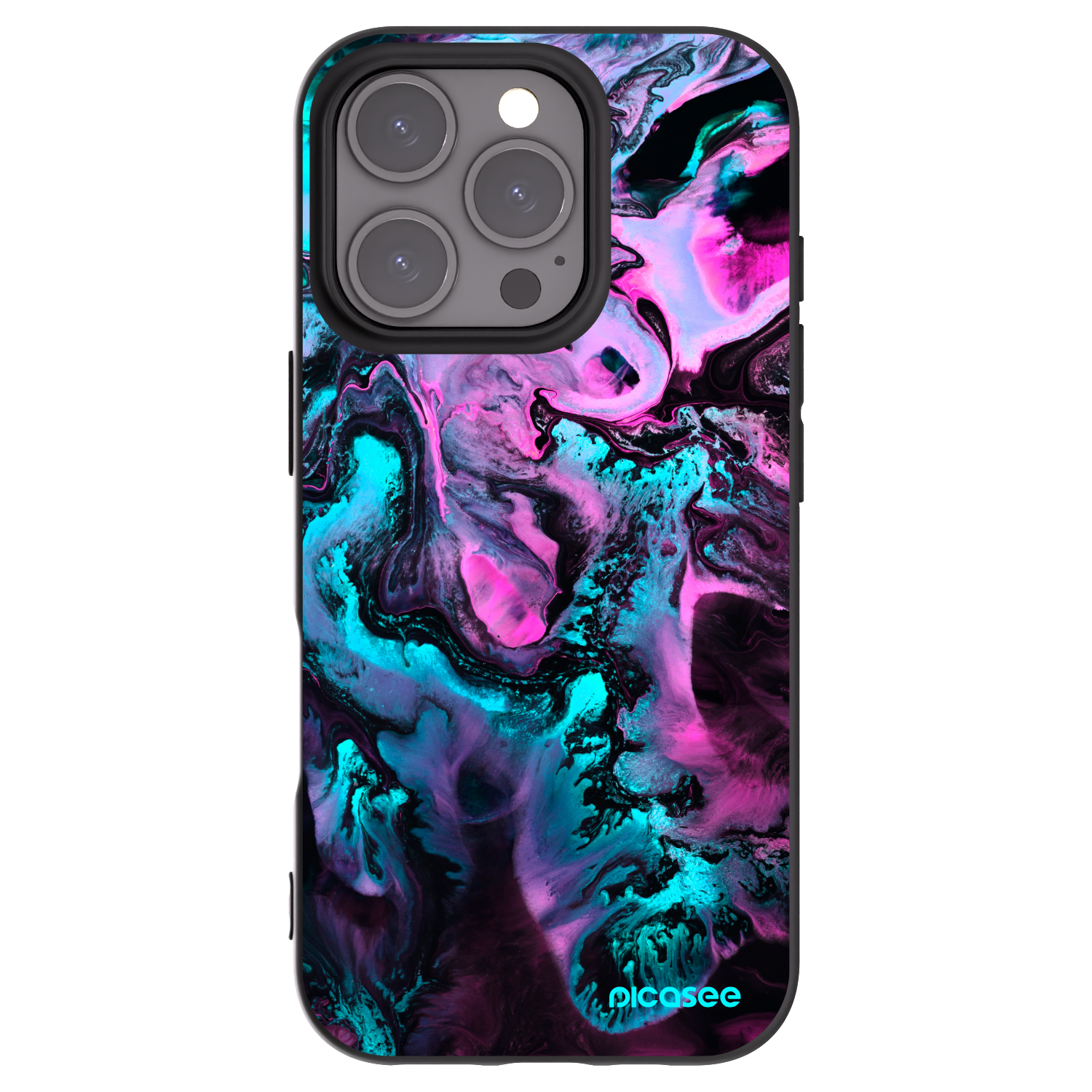 Picasee silikónový čierny obal pre Apple iPhone 16 Pro - Lean