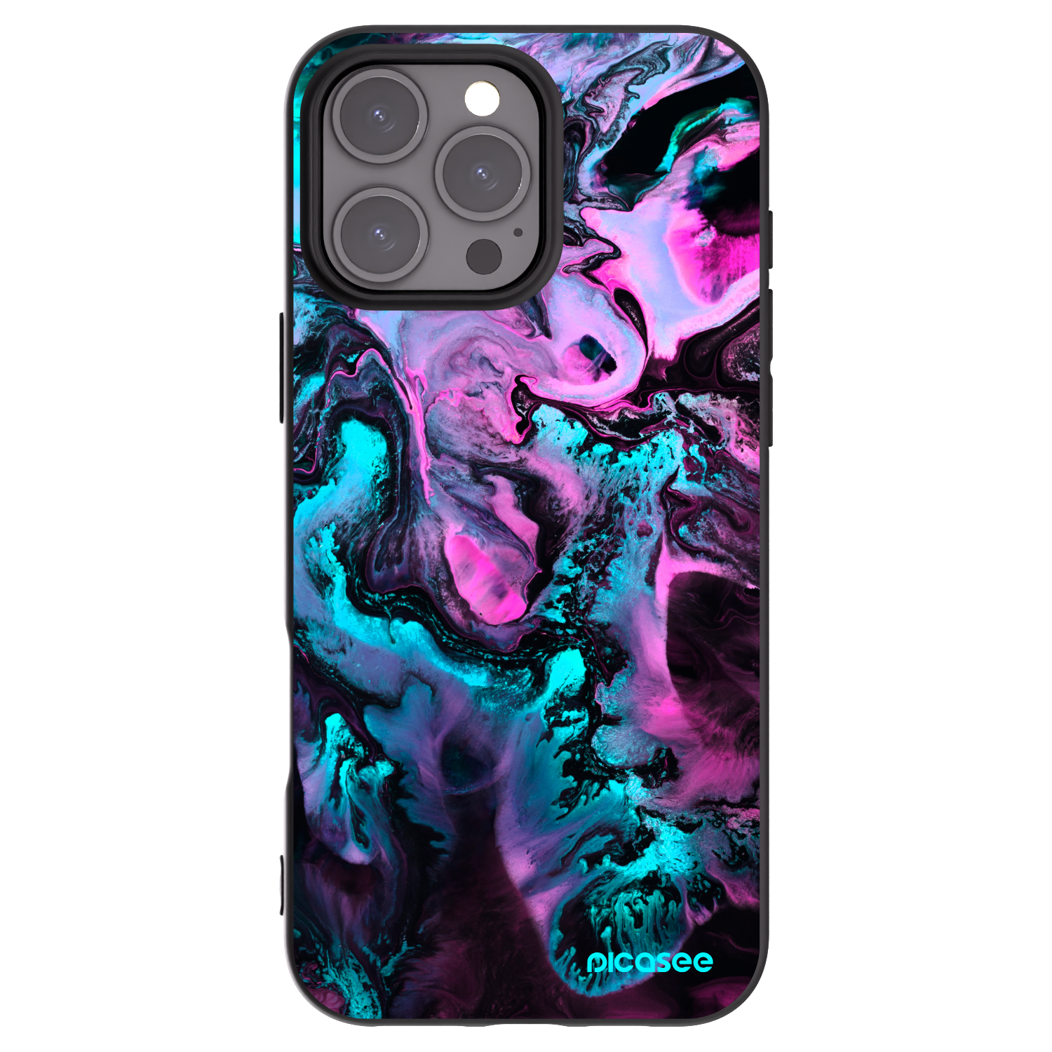 Picasee silikónový čierny obal pre Apple iPhone 16 Pro Max - Lean