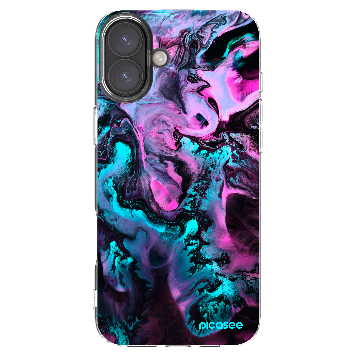 Picasee silikónový prehľadný obal pre Apple iPhone 16 Plus - Lean