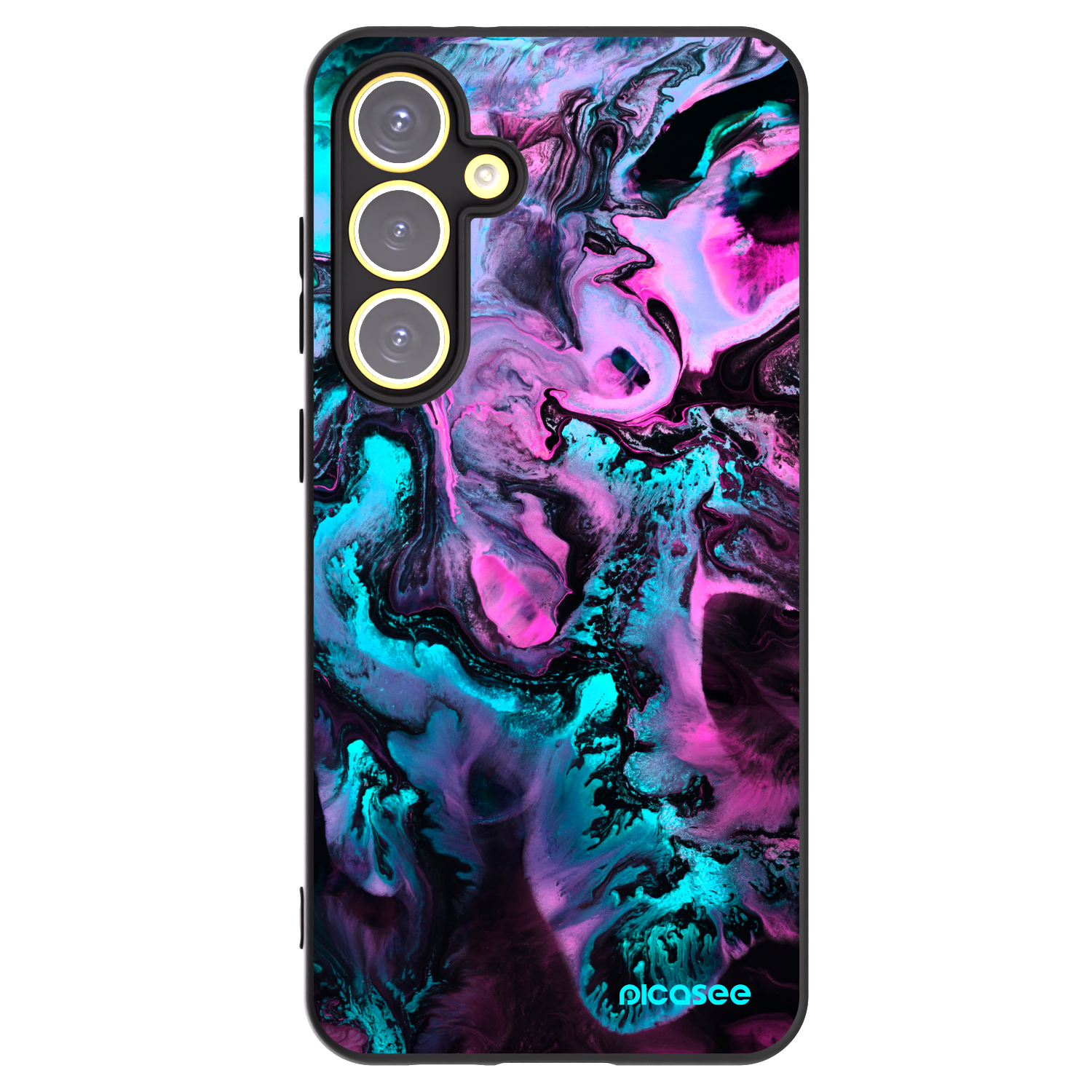 Picasee silikónový čierny obal pre Samsung Galaxy S24 FE S721B - Lean