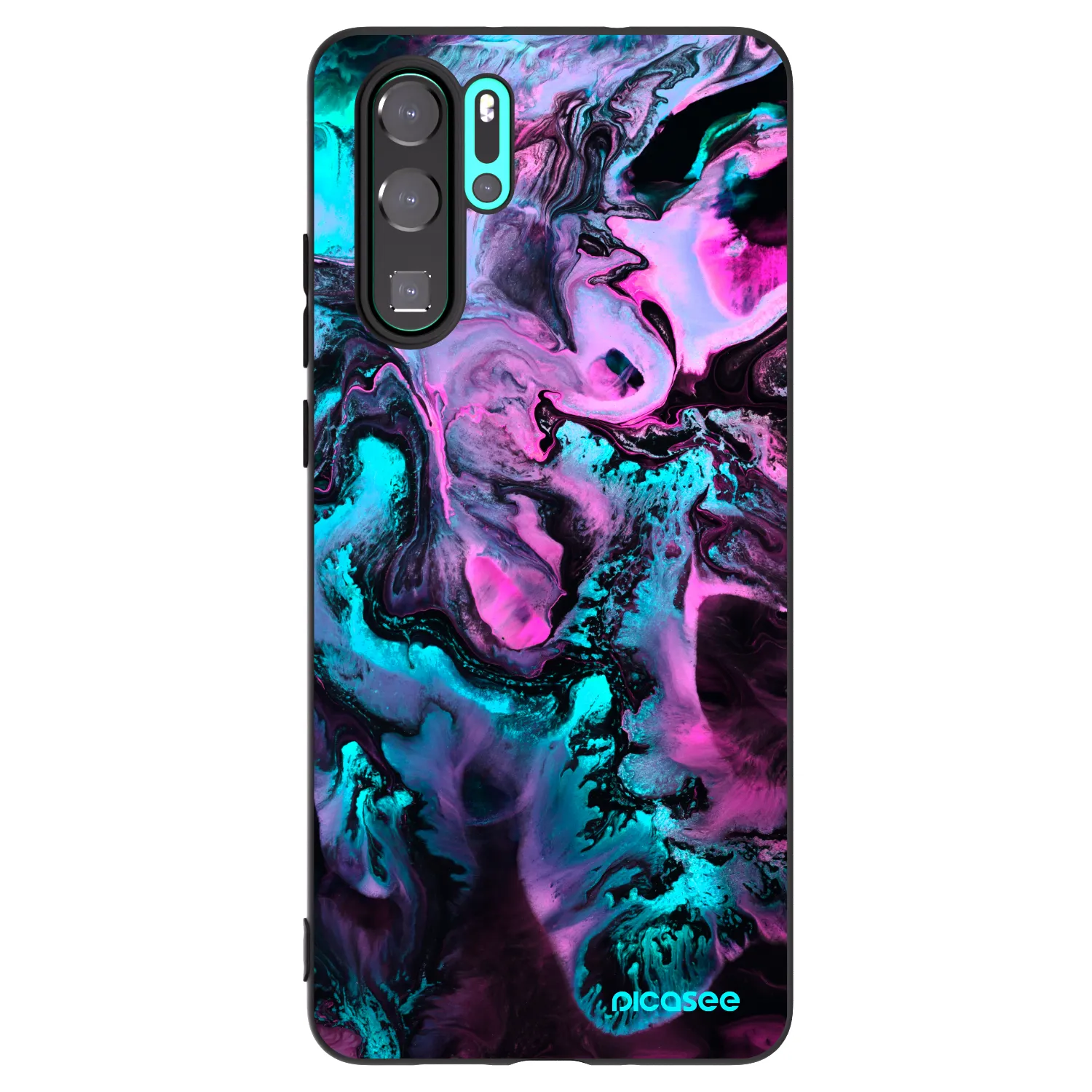 Picasee silikónový čierny obal pre Huawei P30 Pro - Lean