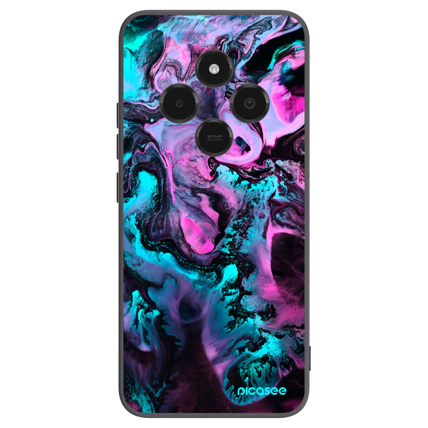 Picasee silikónový čierny obal pre Xiaomi Poco C75 - Lean