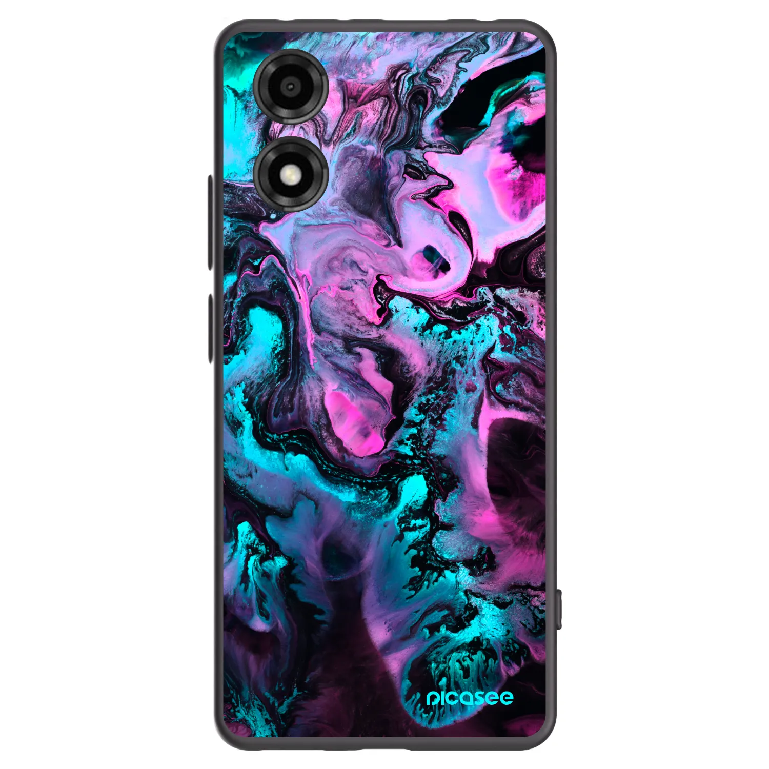 Picasee silikónový čierny obal pre Motorola Moto E14 - Lean