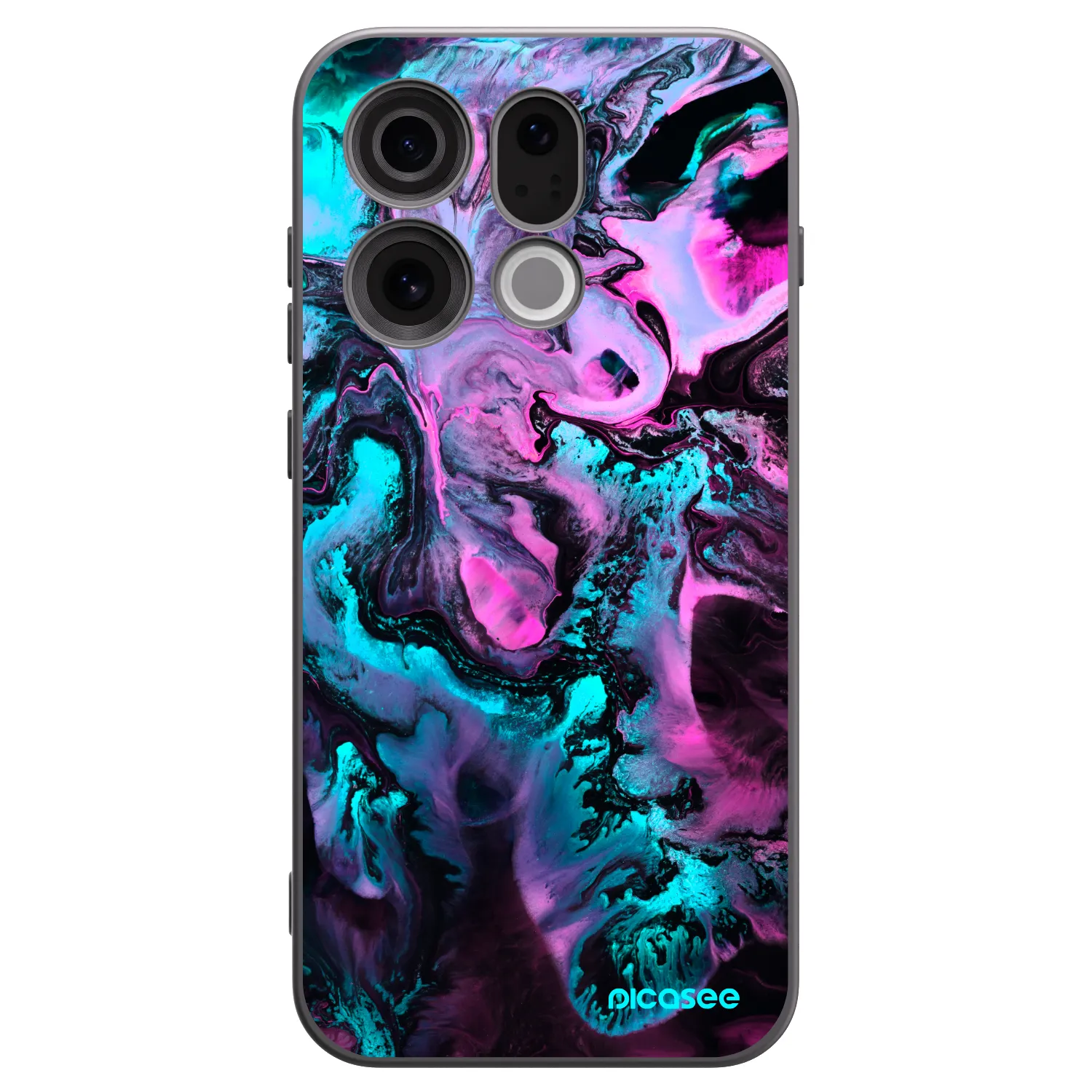 Picasee silikónový čierny obal pre OPPO Find X9 - Lean