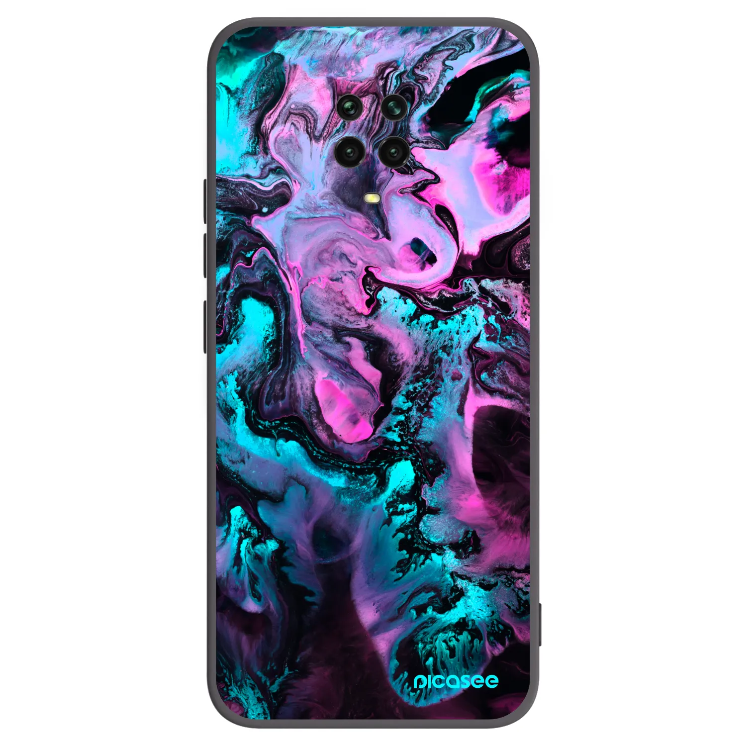 Picasee silikónový čierny obal pre Xiaomi Redmi Note 9 Pro - Lean