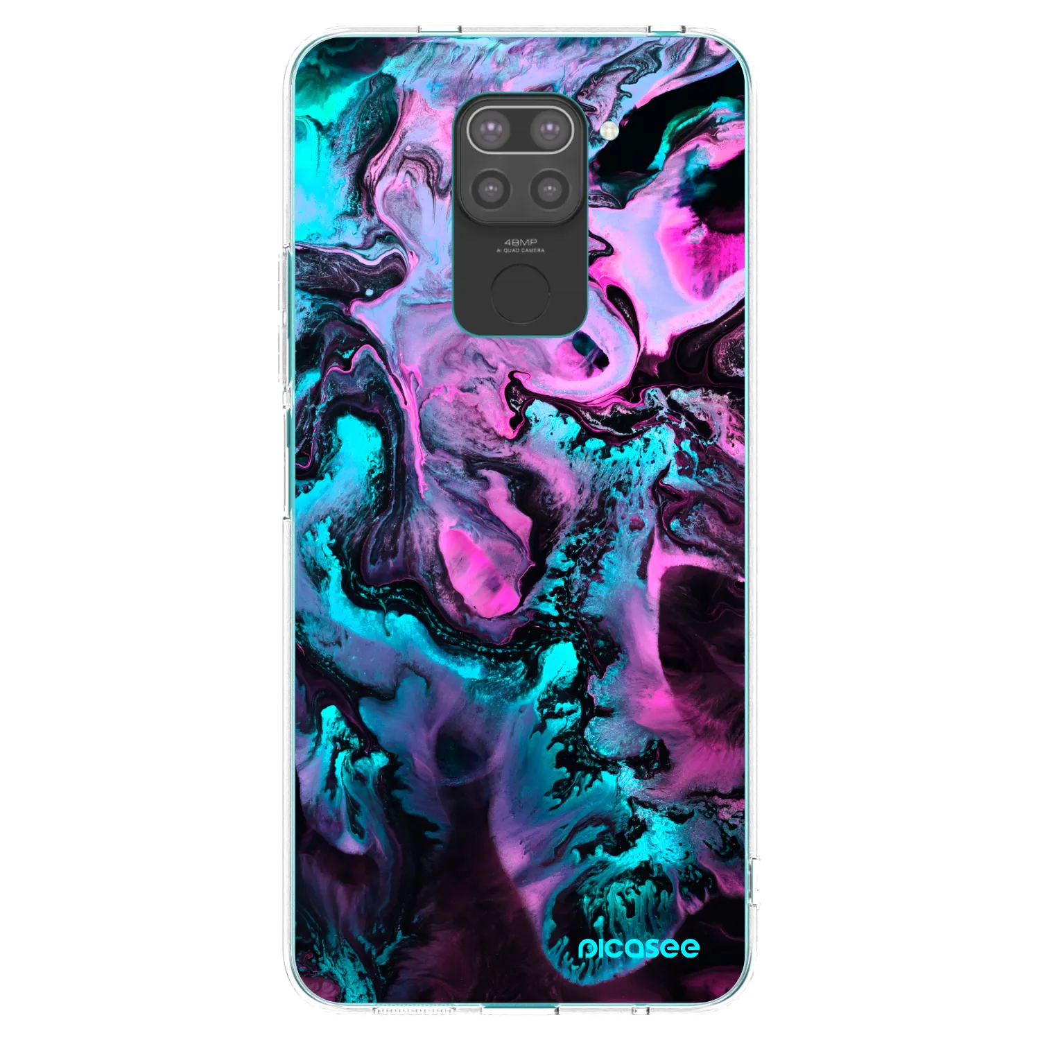 Picasee silikónový čierny obal pre Xiaomi Redmi Note 9 - Lean