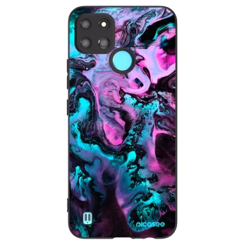 Picasee silikónový čierny obal pre Realme C21Y - Lean