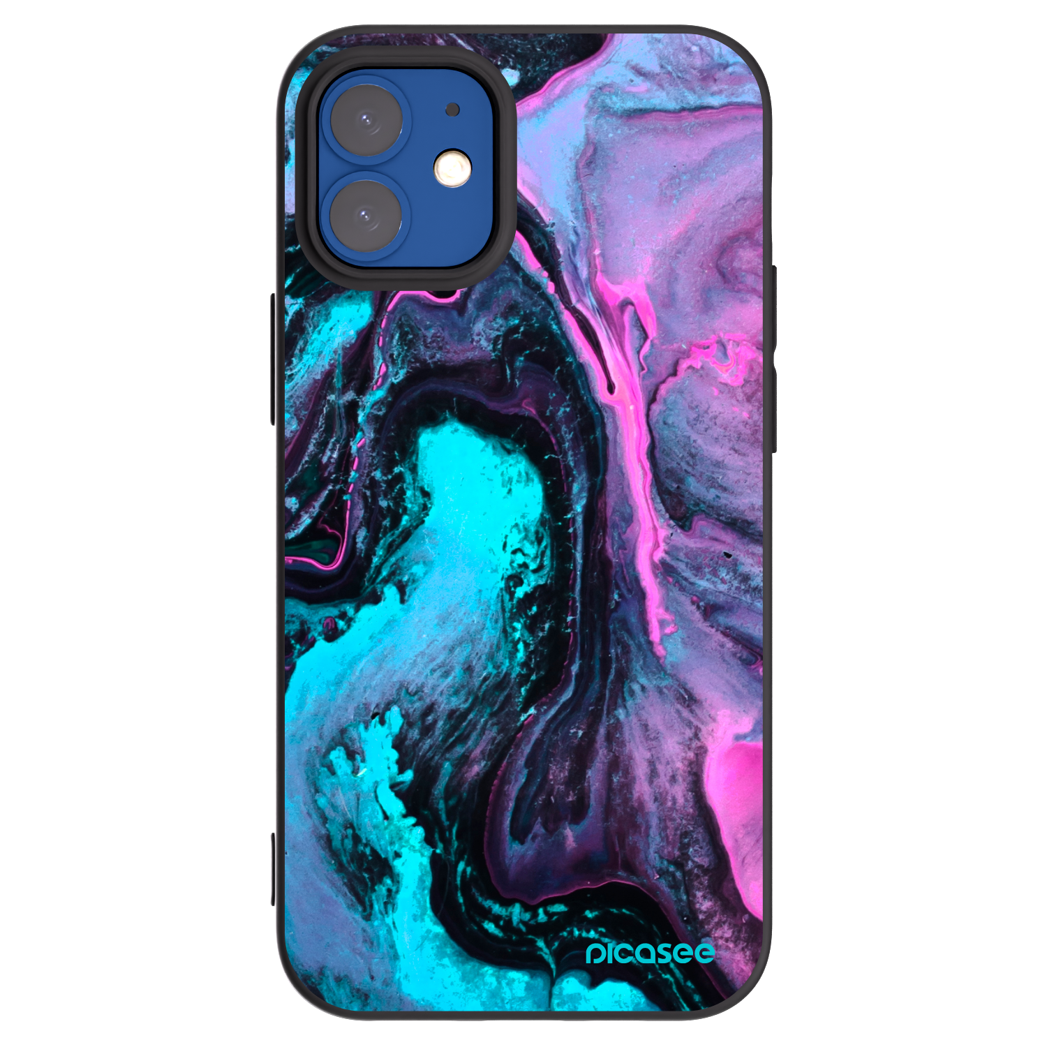 Picasee silikónový čierny obal pre Apple iPhone 12 mini - Lean 2