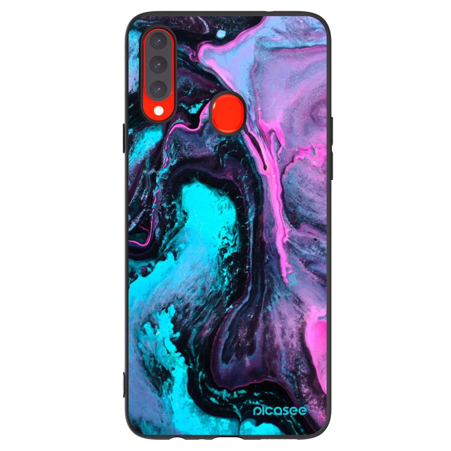 Picasee silikónový čierny obal pre Samsung Galaxy A20s - Lean 2